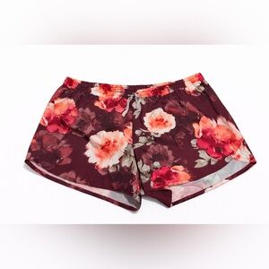 Old Navy Active Floral Maroon Lounge Shorts, Size XL